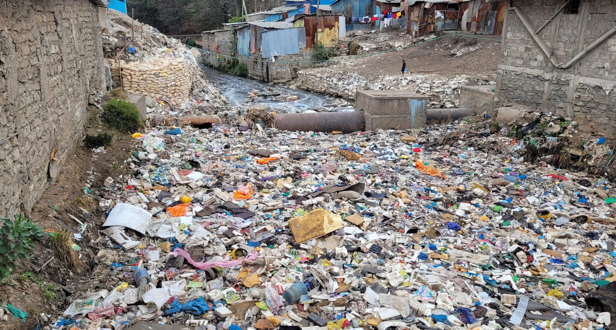 Trash dumping site in Kenya