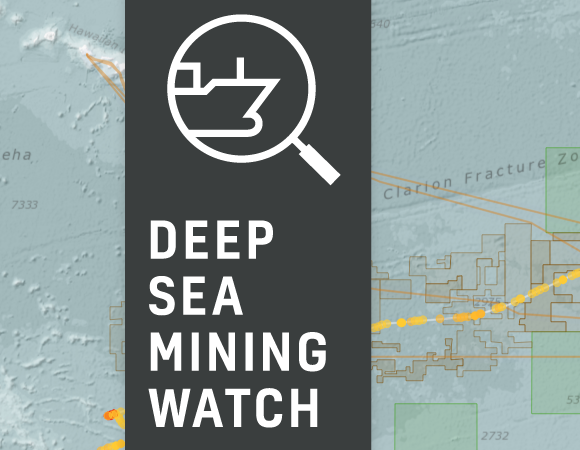 Deep Sea Mining Watch tool screenshot.
